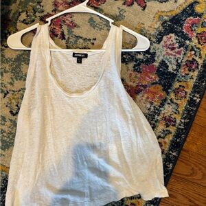 Express Women's Cream Tank Top